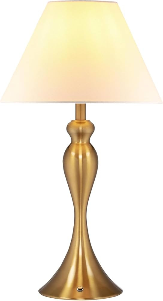 Mr.White Rechargeable Cordless Table Lamp with E26 LED Bulb, 5200mAh Battery Operated Portable Ta... | Amazon (US)