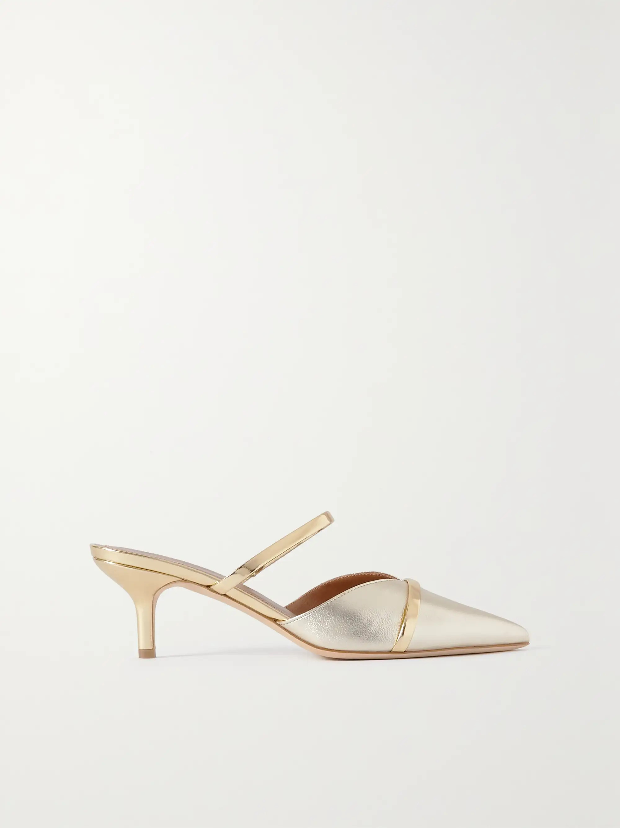 Frankie 45 metallic leather pumps | NET-A-PORTER (US)
