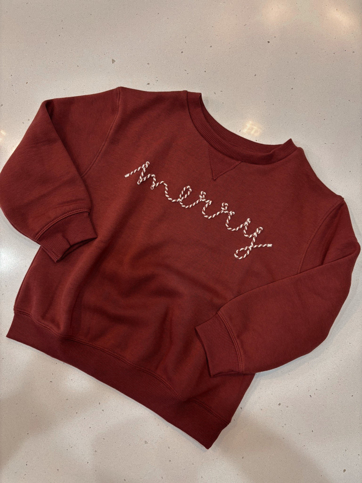 Merry sweatshirt on sale for only $11! Sized up one for Charlotte 

#LTKHoliday #LTKSaleAlert