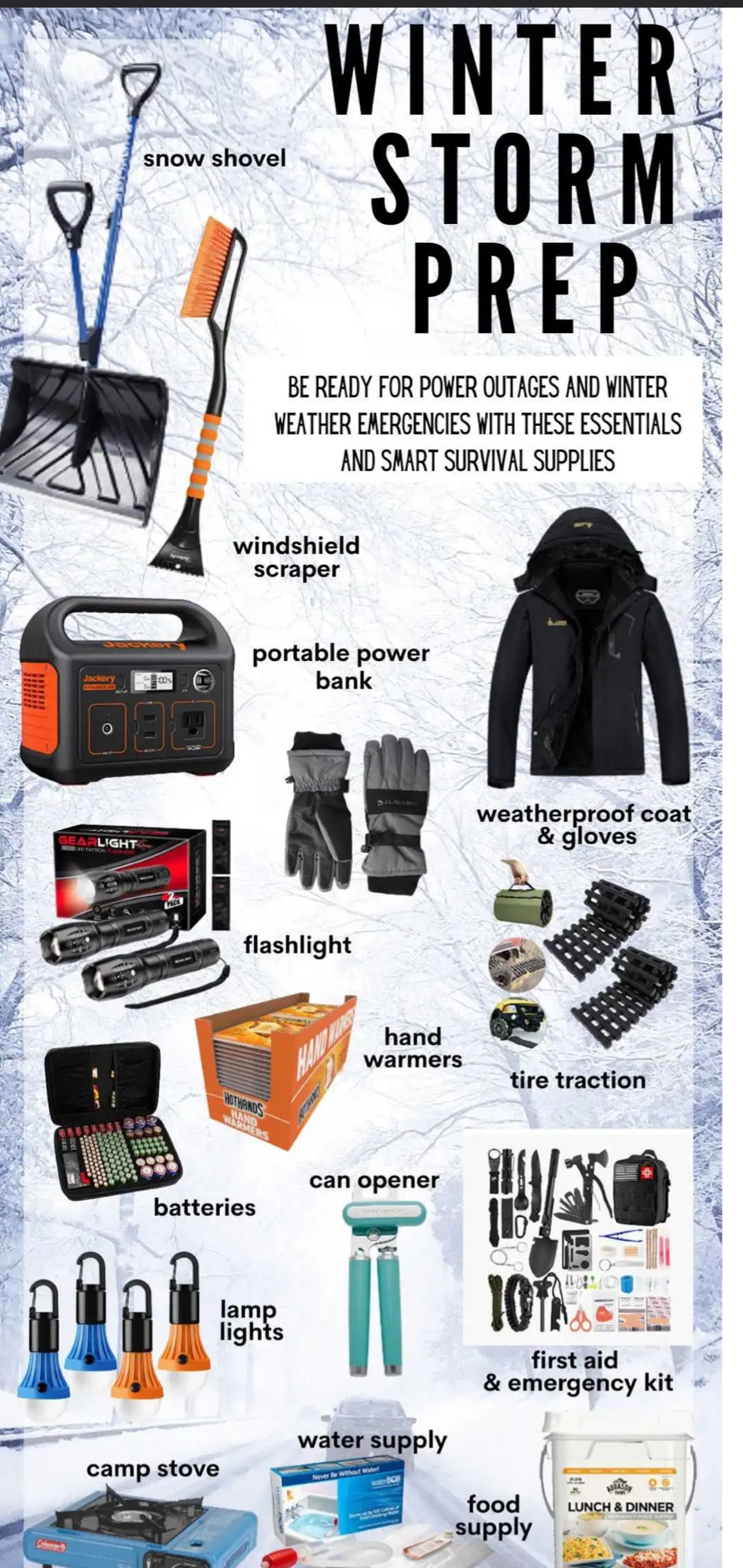 Winter Storm essentials - cold weather gear and emergency preparedness for power outages and snow storms 

#LTKSeasonal #LTKFindsUnder50 #LTKFamily