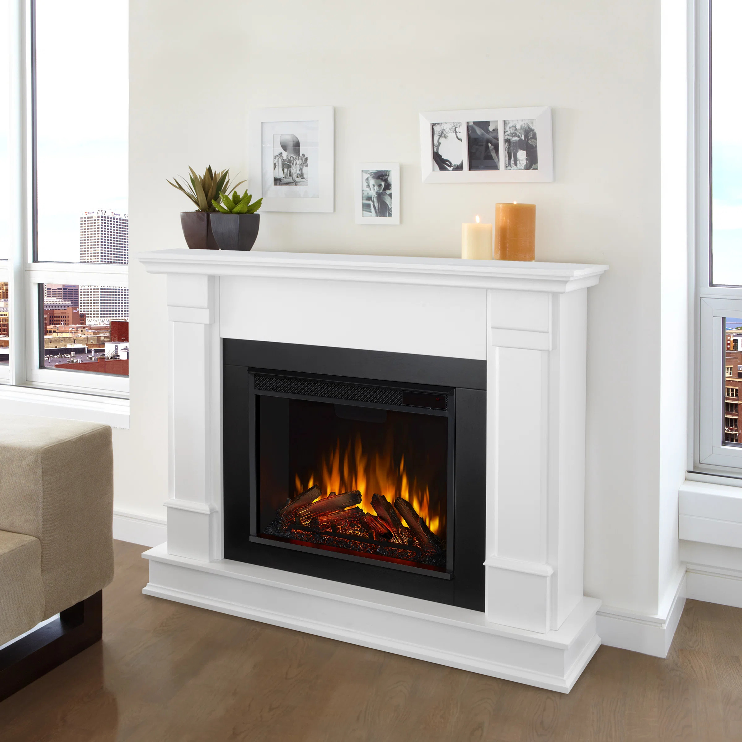 Real Flame Silverton 48" Electric Fireplace by Real Flame & Reviews | Wayfair | Wayfair North America