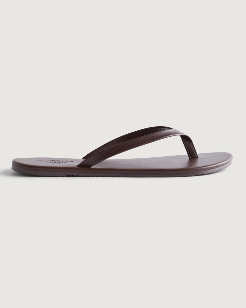 Vegan Leather Flip-Flops | Hollister (US)