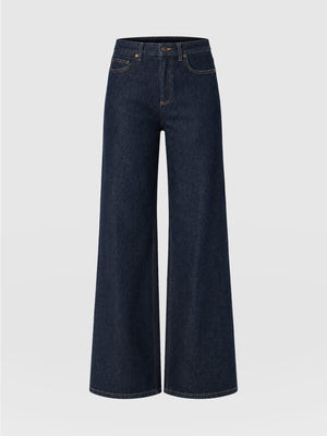 Ultra Wide Leg Jean - Indigo | Saint + Sofia (US)