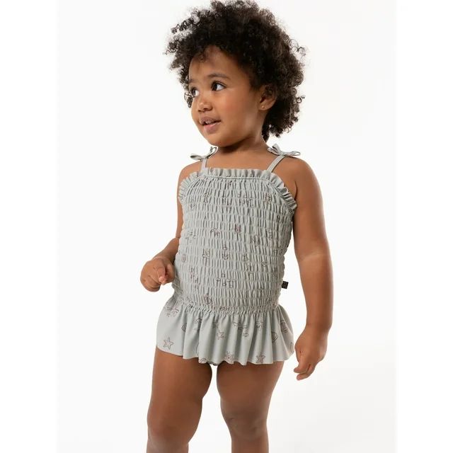 Modern Moments by Gerber Baby and Toddler Girl Smocked Swimsuit, Sizes 12M- 5T | Walmart (US)