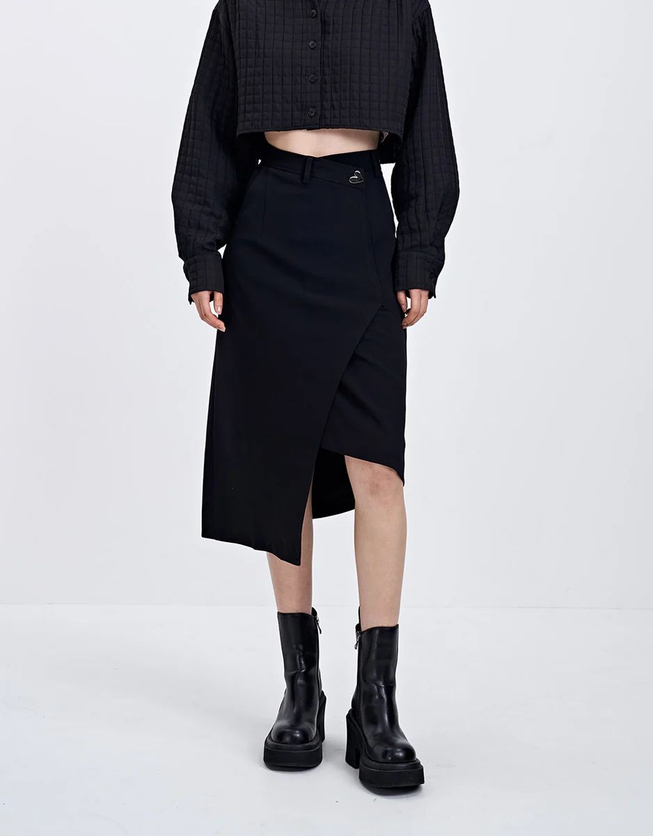 Asymmetrical Hem Skirt | Urban Revivo
