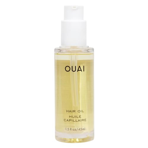 OUAI Hair Oil - Hair Heat Protectant Oil for Frizz Control - Adds Hair Shine and Smooths Split Ends - Color Safe Formula - Paraben, Phthalate and Sulfate Free - 45ml | Amazon (UK)
