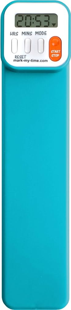 Mark-My-Time Bright Aqua Digital Bookmark and Reading Timer | Amazon (US)