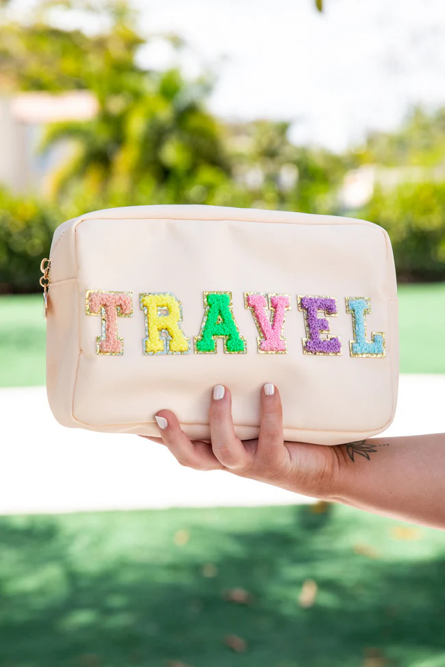 Travel Large Patch Bag FINAL SALE | Pink Lily