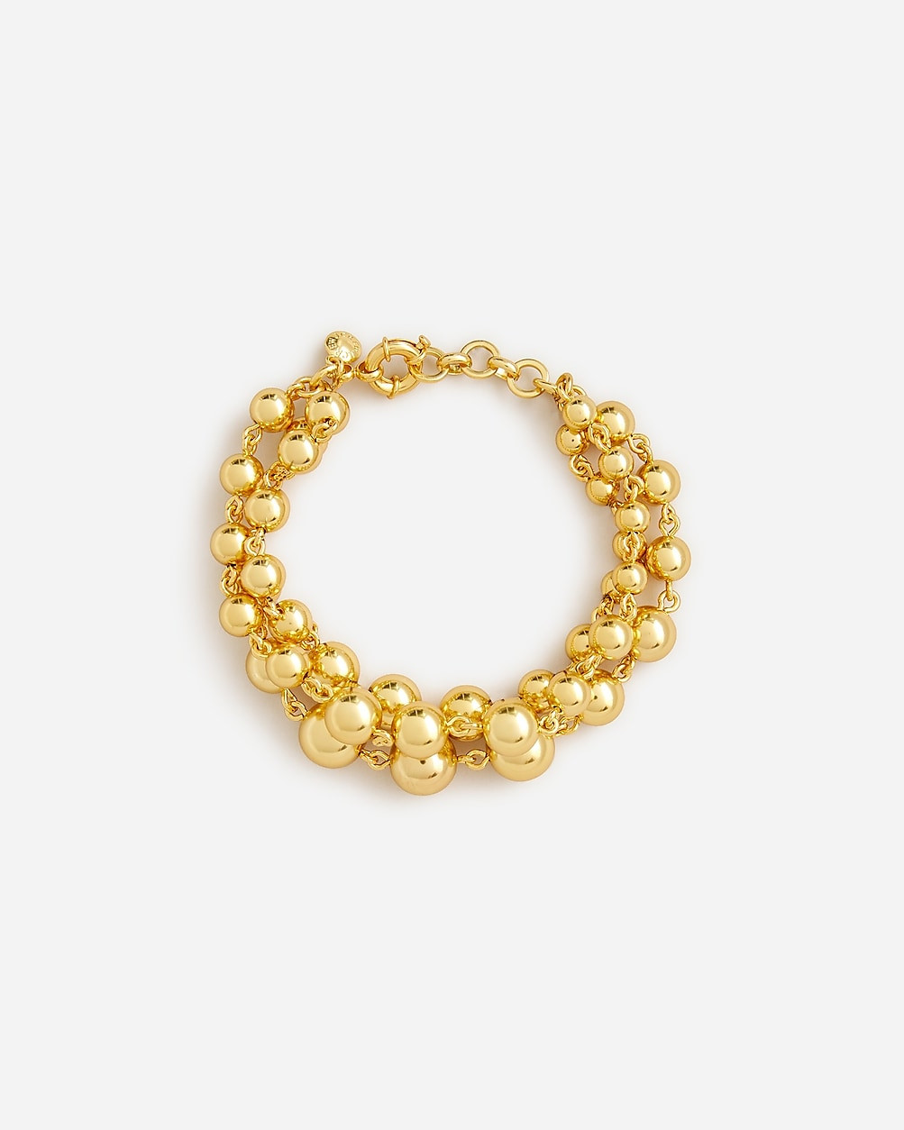 Layered metallic-bead bracelet | J. Crew US