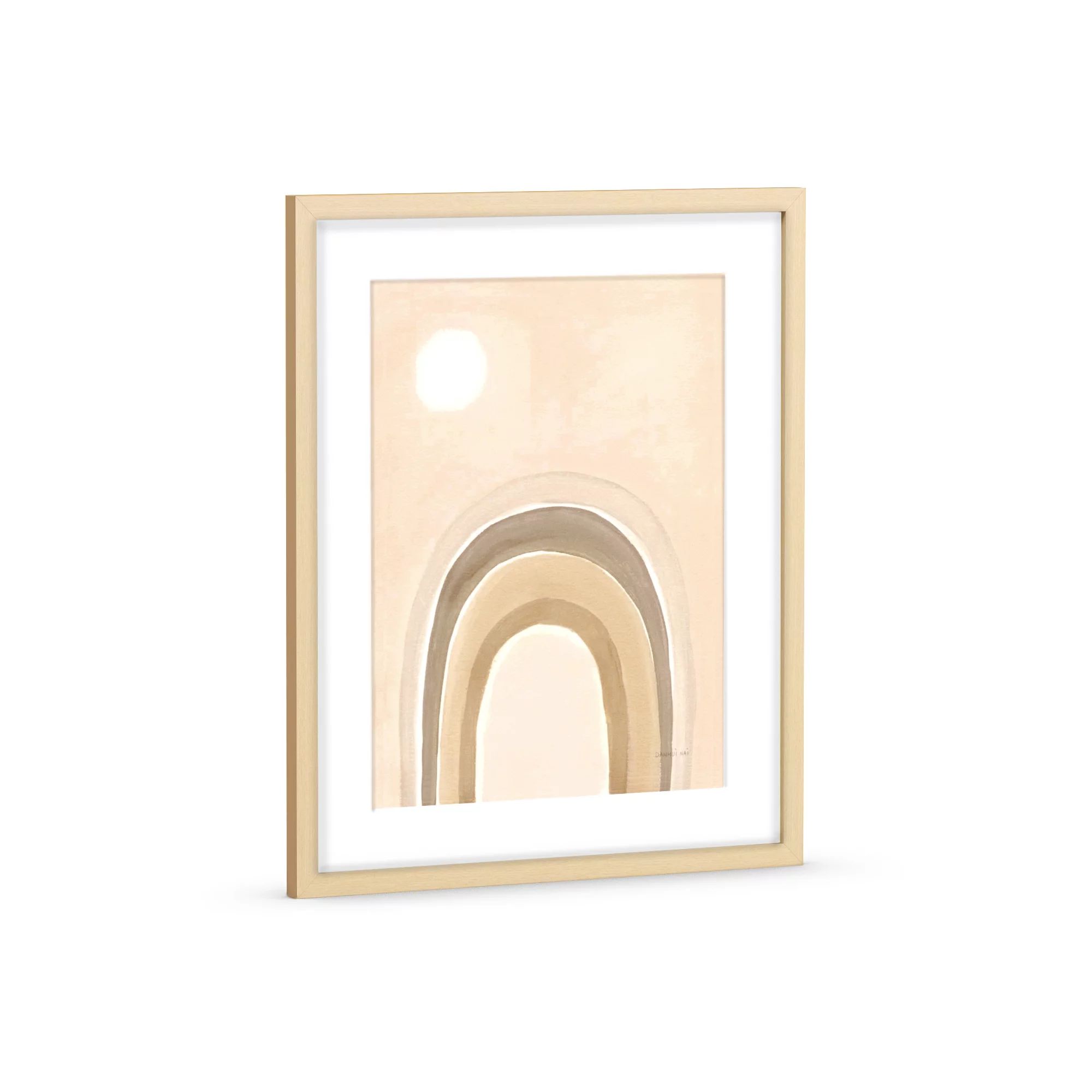 MoDRN Natural Boho Pastel Arch Framed Art Print | Walmart (US)