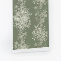 English Garden Toile Wallpaper | Livettes Wallpaper