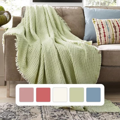 Member's Mark Cotton Waffle Throw, 60" x 70", Choose Color | Sam's Club