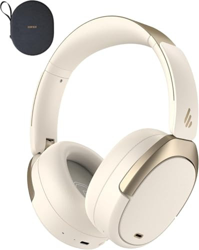 Edifier WH950NB Gen 2 Wireless Hybrid Active Noise Cancelling Headphones, Hi-Res Audio with LDAC 8-Level ANC, Spatial Sound 80H Playtime Bluetooth 5.4 Foldable 3.5mm AUX, Travel Case - Ivory | Amazon (US)