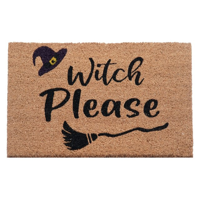 Style Selections 18-in x 30-in Natural Coir/Latex Non-Slip Grip Indoor or outdoor Summer Door Mat | Lowe's