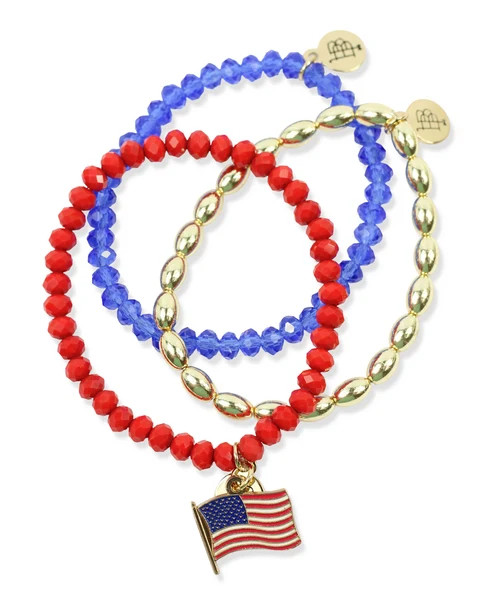 Stretchy Stack - American Flag | Bourbon and Boweties
