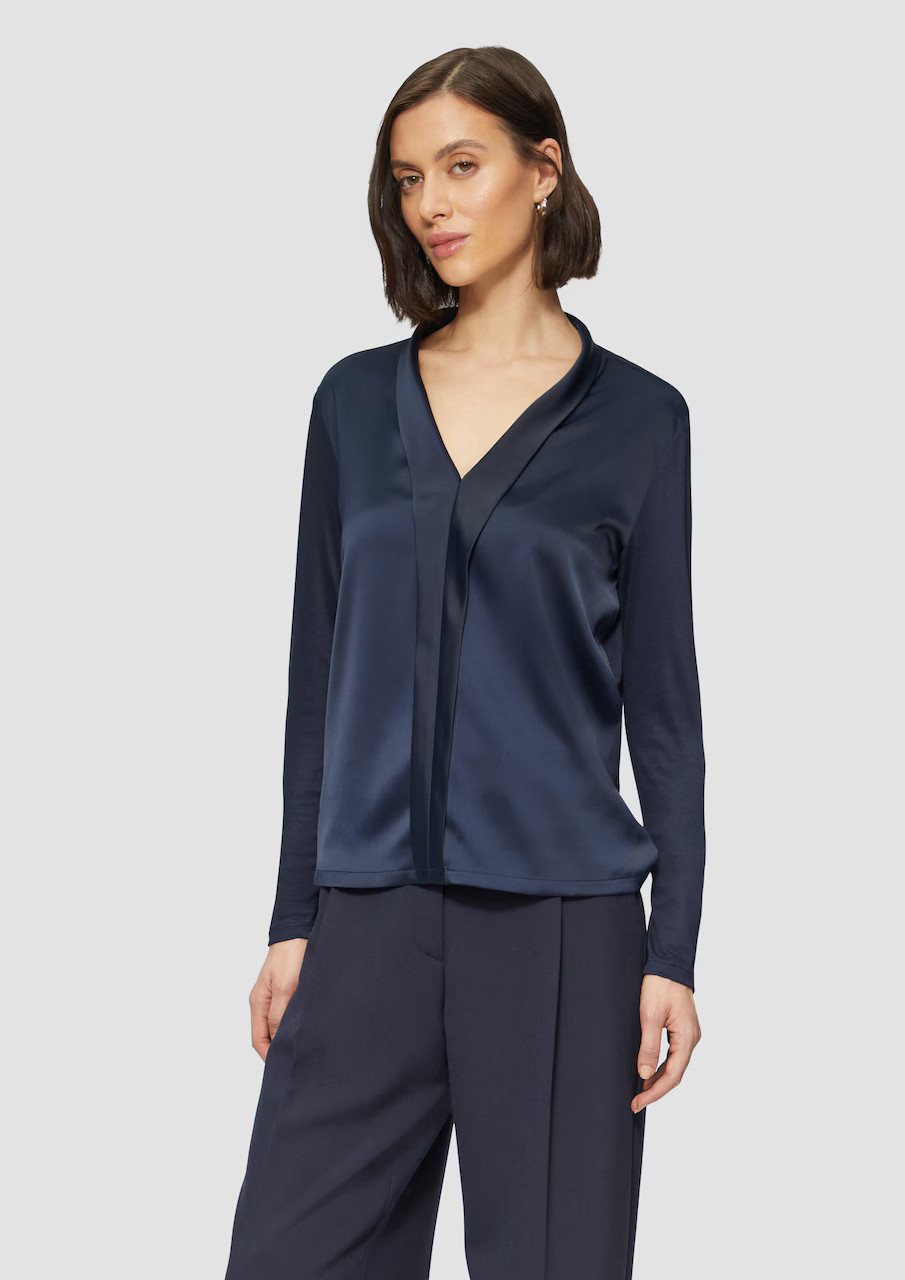 s.Oliver BLACK LABEL Blouse in Navy | ABOUT YOU | ABOUT YOU NL