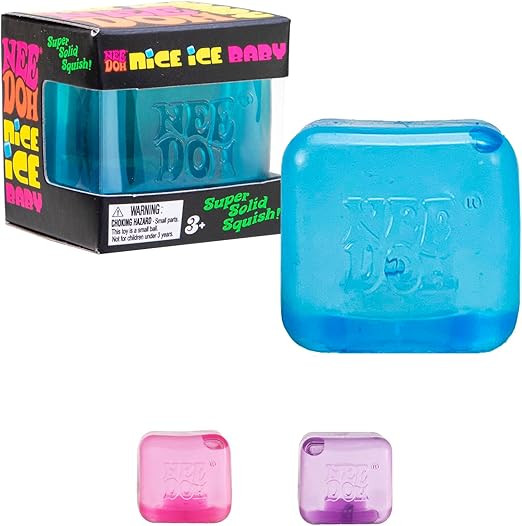 Schylling NeeDoh Nice Ice Baby - Sensory Squeeze Toy - Super Solid Squish - 1.25" Wide - Color Ma... | Amazon (US)