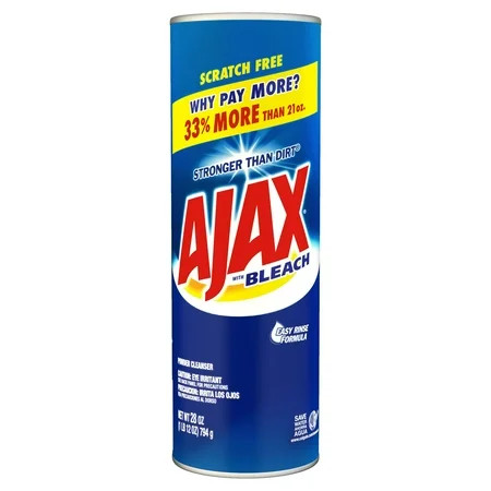 Ajax Multi-Purpose Cleaner, Powder Cleanser with Bleach - 28 oz | Walmart (US)