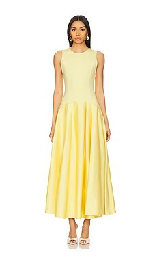 Alice + Olivia Adley Maxi Dress in Butter from Revolve.com | Revolve Clothing (Global)