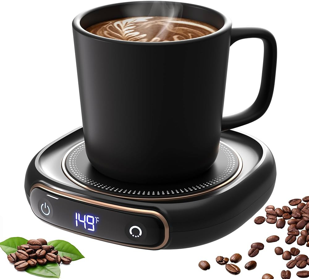 Lerat Coffee Mug Warmer & Mug Set for Desk, Electric Coffee Cup Warmer with Auto Shut Off, 3 Temp... | Amazon (US)