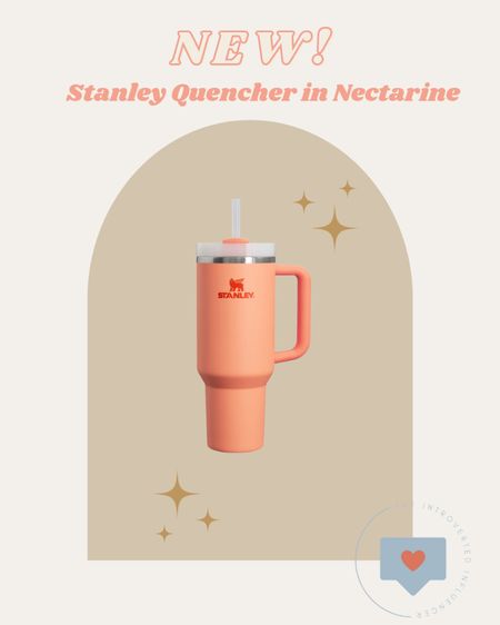 Stanley has released a new quencher in nectarine! This shade is lovely for spring and summer! Grab one now while supplies last! 

#LTKfindsunder100 #LTKstyletip #LTKfindsunder50