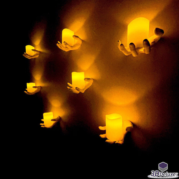 Creepy Hands Wall Candles  Spooky LED Candles for Halloween - Etsy | Etsy (US)