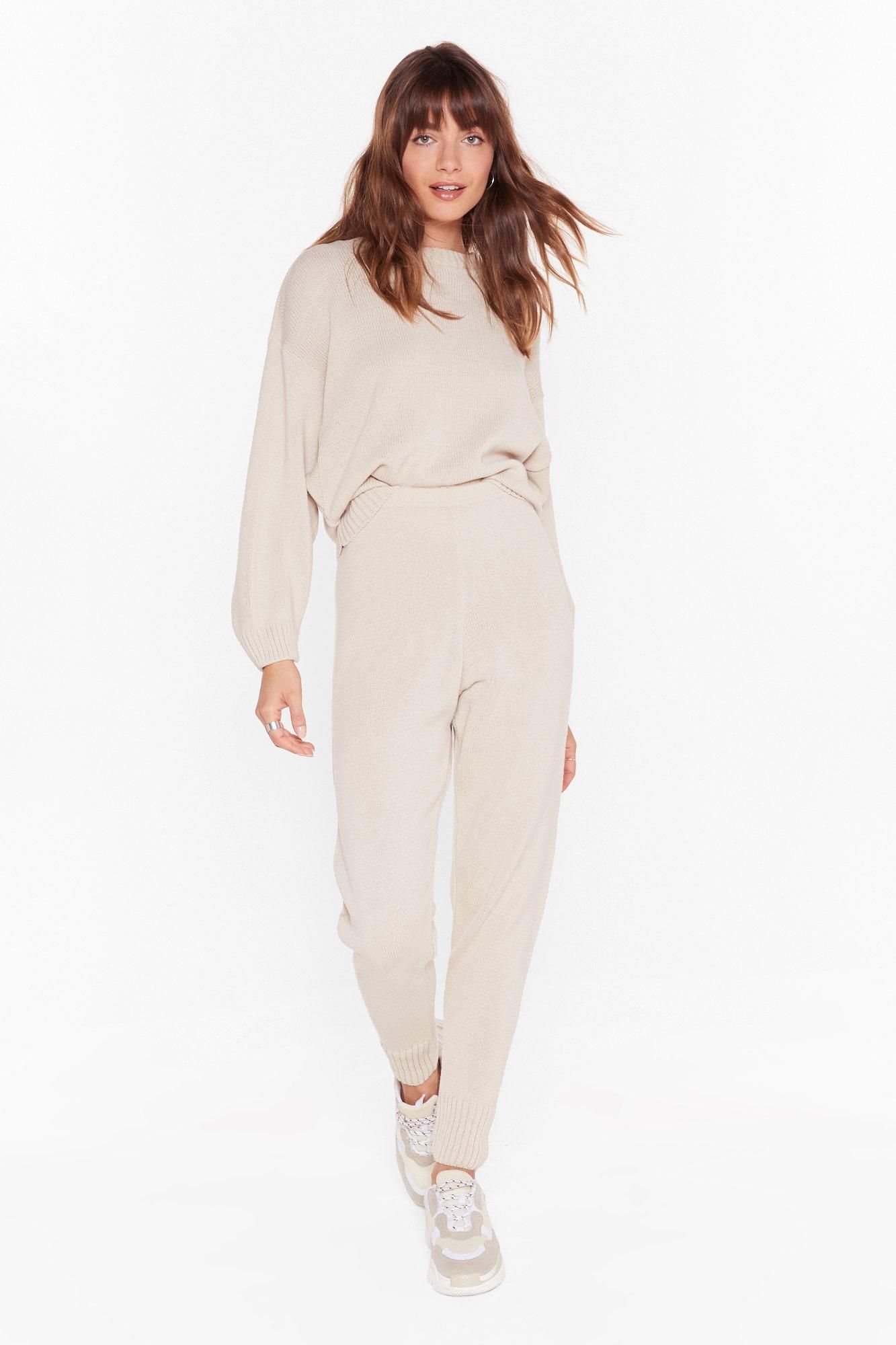Lounge What I Was Looking For Knitted Sweater and Jogger Set | NastyGal (US & CA)