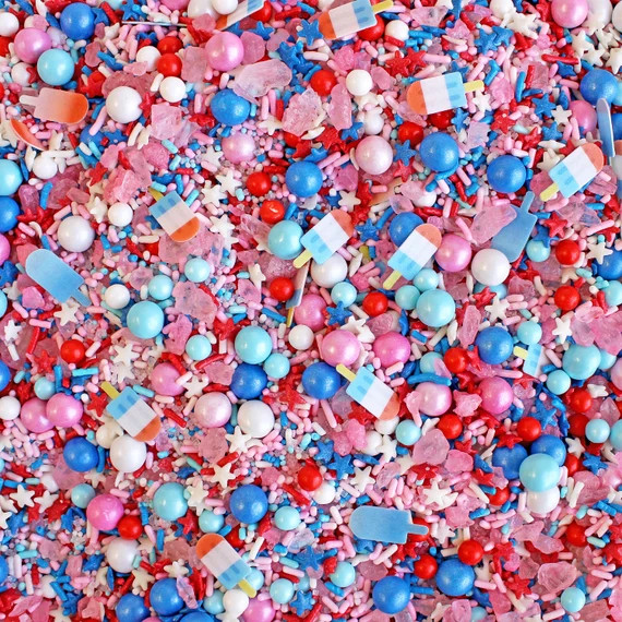 Pink Patriotic Sprinkle Mix Patriotic Sprinkles Red White | Etsy | Etsy (US)