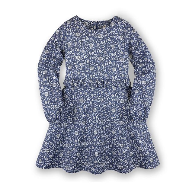 Hope & Henry Girls' Long Sleeve Ruffle Waist Dress, Toddler | Target