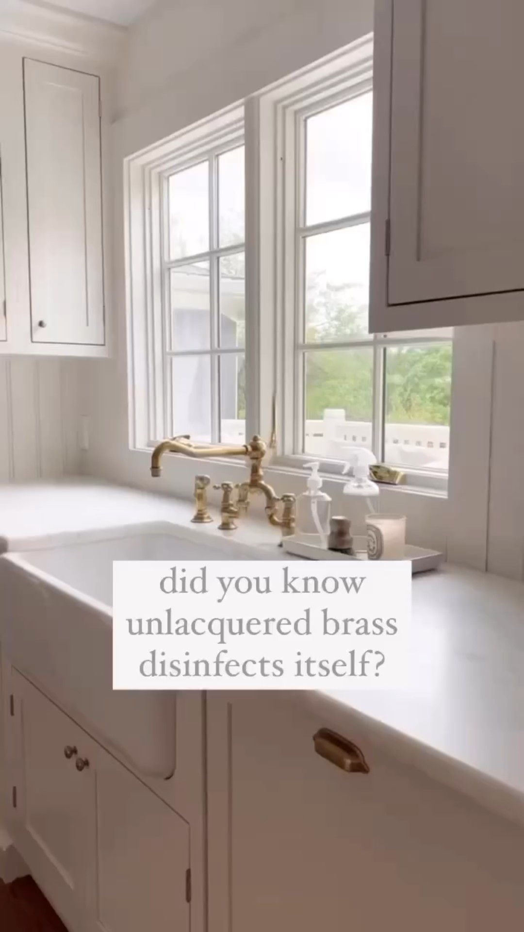 Not only is it timeless, classic and beautiful, but unlacquered brass also naturally disinfects itself!

#LTKHome #LTKStyleTip