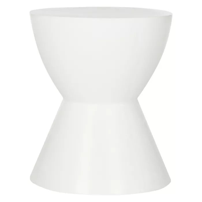 Athena Round Concrete Accent Table - Ivory - Safavieh | Target
