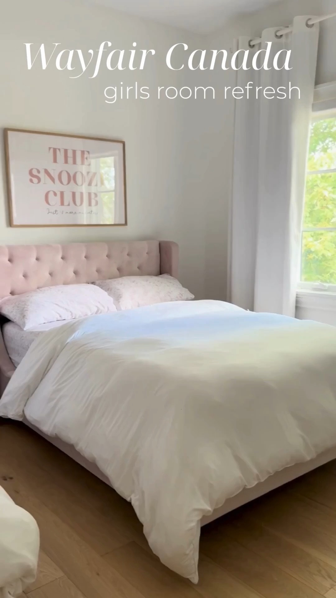 Sharing another look at the girls’ room because the Wayfair Canada Spring Cyber Week sale just kicked off! 🌷

If you’ve been waiting for a sign to refresh your home for the season, this is it. From March 19th to March 23rd, you can snag incredible deals—up to 80% off site-wide with fast shipping on everything.

I’m still so happy with how these tufted headboards and textures look in here. I’ve re-linked everything from this space, including the nightstands and decor, so you can shop the look while these prices are live!

Sale Details:
Dates: March 19 - 23, 2026
Offer: Up to 80% off select items
Bonus: Fast shipping on all orders!

#WayfairCAPartner #WayfairCAHome @wayfaircanada


 