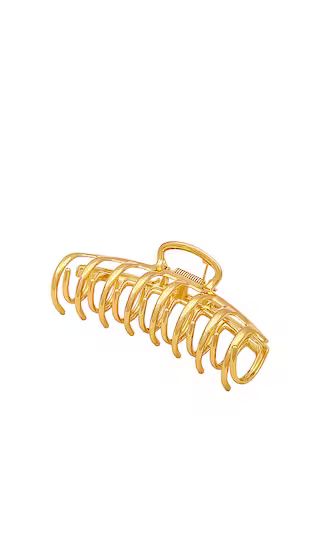 Large Claw Clip in Gold | Revolve Clothing (Global)