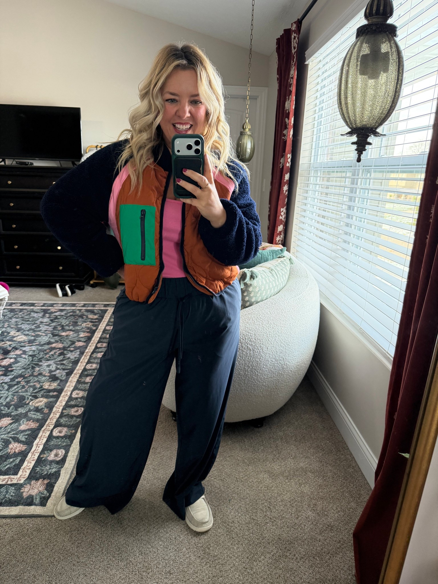 Free People look for less on Amazon! This quilted fleece color block jacket is SO good! Paired with Target navy blue track pants that come in short lengths! Wearing my true lg in the pants & a med in the jacket

#LTKPetite #LTKFindsUnder50 #LTKMidsize