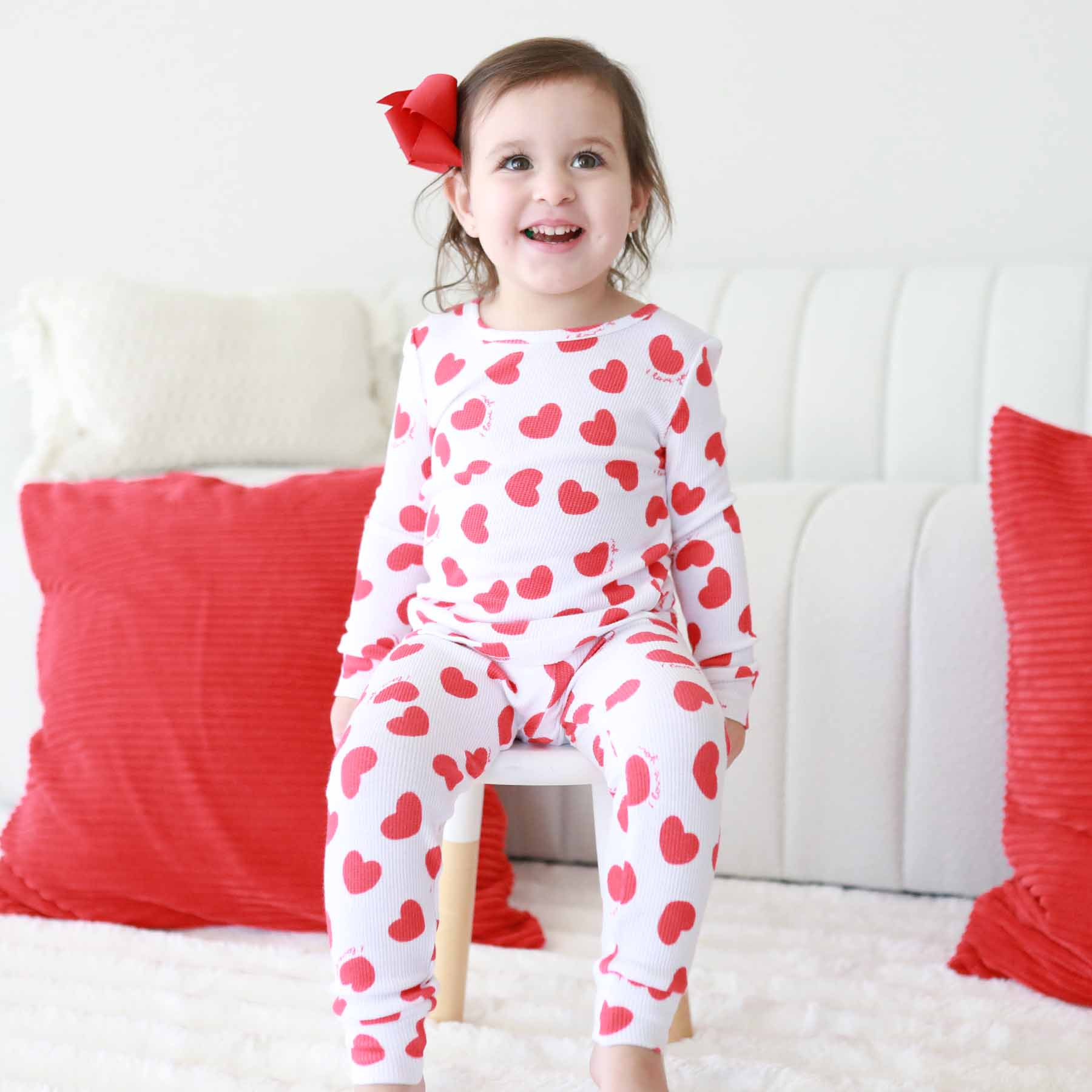 XOXO Waffle Two Piece Pajama Set | Caden Lane