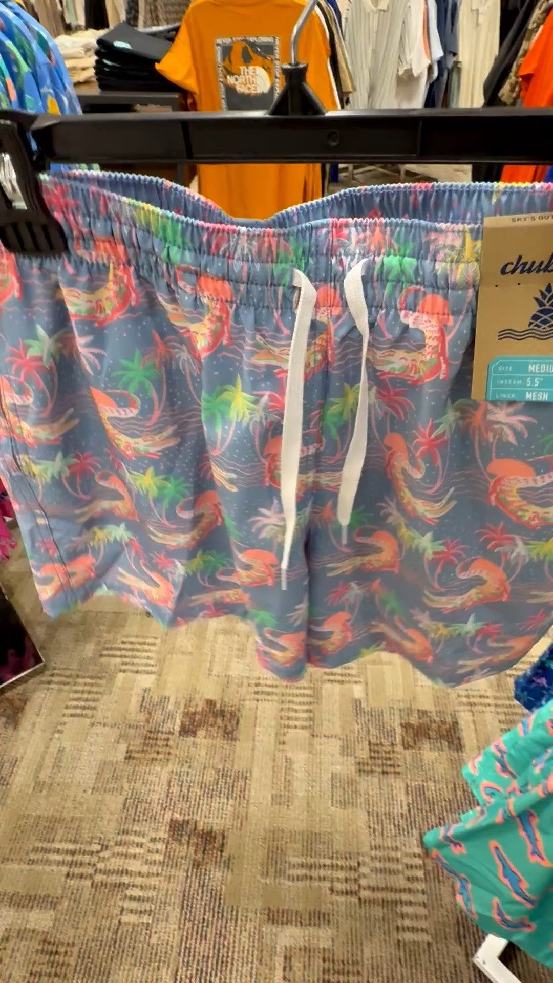 Chubbies Rock A Croc 5 1/2" Inseam Swim Trunks.

These might be the most fun swim trunks in the store 🐊🌈☀️

The Chubbies Rock A Croc 5.5” Inseam Swim Trunks are made for guys who don’t do boring swimwear. Featuring a playful crocodile print with pops of rainbow color on a versatile grey background, these trunks are the perfect mix of fun and stylish.

Built with Chubbies’ signature comfort, these swim shorts feature a modern 5.5” inseam, stretch fabric, elastic waistband, mesh lining, and all-day comfort for everything from beach vacations and lake weekends to pool parties and family trips.

At $70, these are a standout summer wardrobe piece for anyone who loves fun prints, quality swimwear, and vacation-ready style. If you’re shopping for men’s swim trunks that get compliments, these are it.#Chubbies #MensSwimwear #BeachStyle #VacationStyle #SummerFashion #LakeLife #PoolDay #MensStyle #SwimTrunks

#LTKMens #LTKSwim #LTKMens
