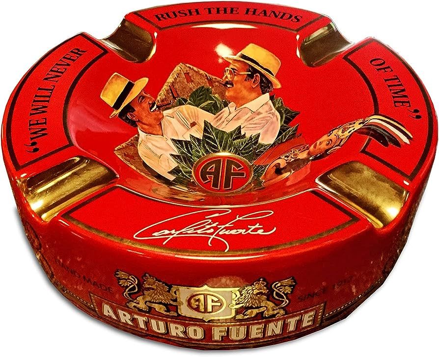Limited Edition Large 9 inch Arturo Fuente Porcelain Cigar Ashtray Red | Amazon (US)