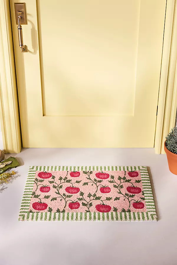Tomatoes Printed Coir Doormat | Anthropologie (US)