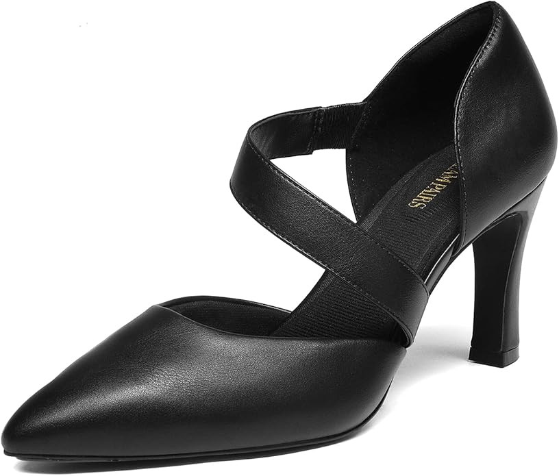 DREAM PAIRS Women's High Heels Pumps Dress Closed Pointed Toe Comfortable D'Orsay Pumps Shoes for... | Amazon (US)
