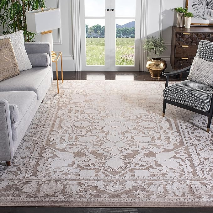 Safavieh Reflection Collection RFT665A Vintage Distressed Area Rug, 9' x 12', Beige / Cream | Amazon (US)