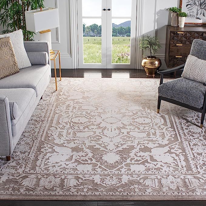 Safavieh Reflection Collection RFT665A Vintage Distressed Area Rug, 9' x 12', Beige / Cream | Amazon (US)