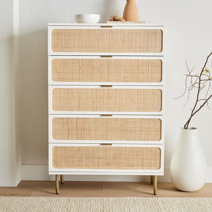 Ida Woven 5-Drawer Dresser (36") | West Elm (US)