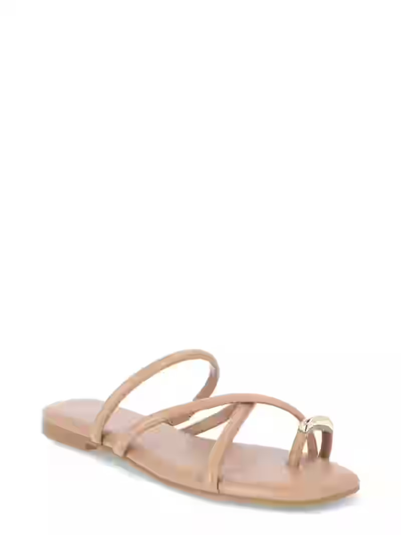 Time and Tru Women’s Strappy Toe Ring Sandals | Walmart (US)