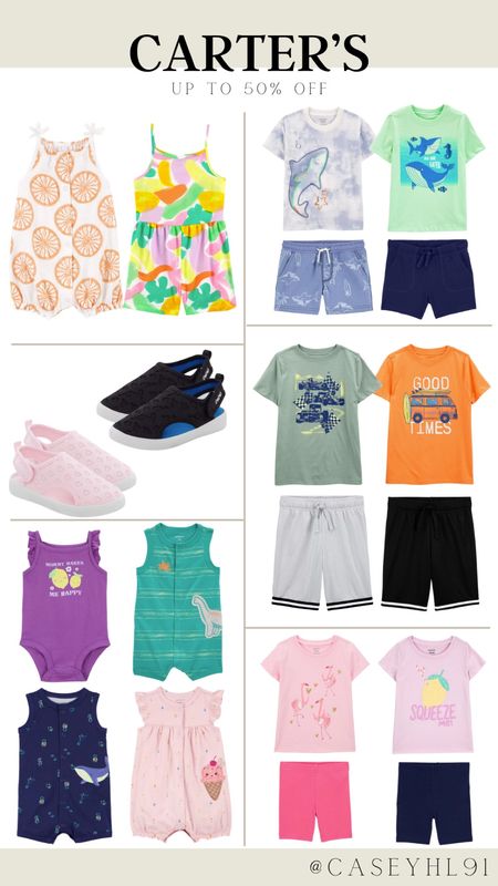 Up to 50% off at Carter’s on kids clothes! Great summer options! 

#LTKSeasonal #LTKKids #LTKSaleAlert
