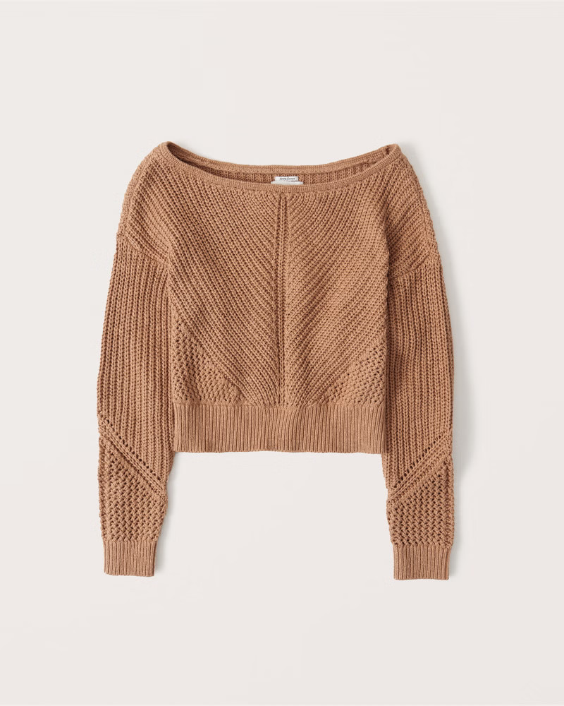 Beachy Boatneck Sweater | Abercrombie & Fitch (US)