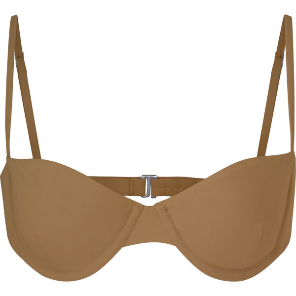 The Women's Balconette Underwire Bikini Top, Sandstone - Anemos Swim & Bathing Suits | Maisonette | Maisonette