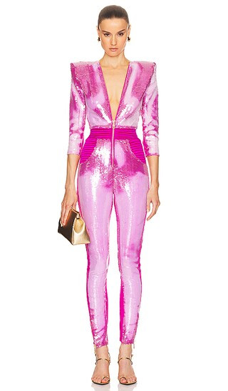 Heated Activated The Video Wars Jumpsuit in Pink & Purple | Revolve Clothing (Global)