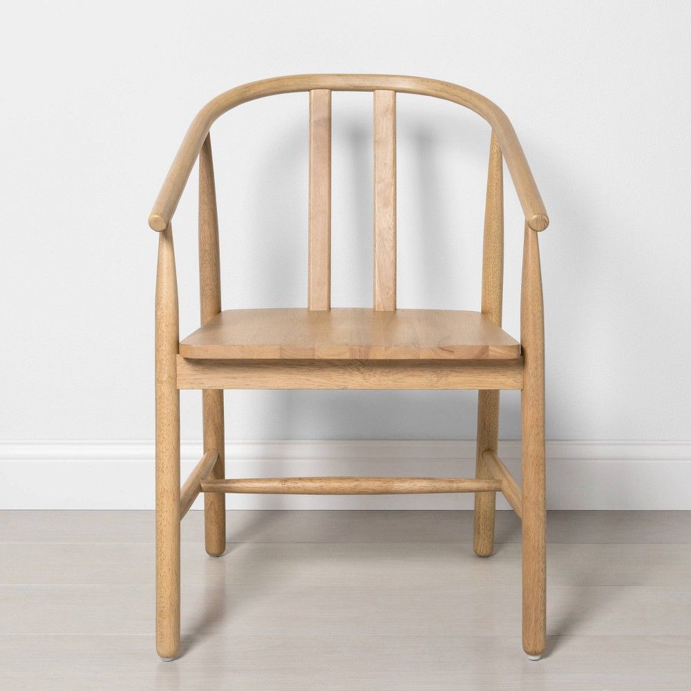 Sculpted Wood Dining Chair Natural - Hearth & Hand with Magnolia | Target