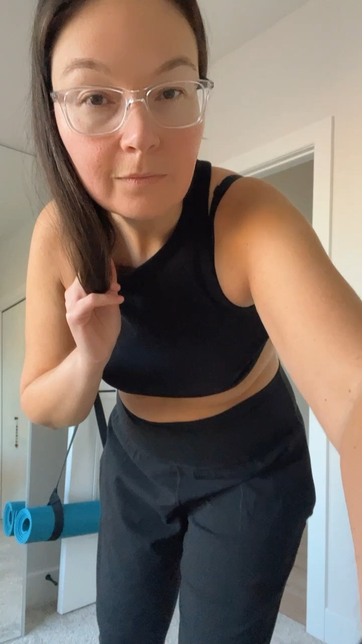 My go-to outfit 🥰✨💜 yoga pants, tank top, oversized hoodie, biggie earrings 

#LTKcurves #LTKunder100 #LTKfit