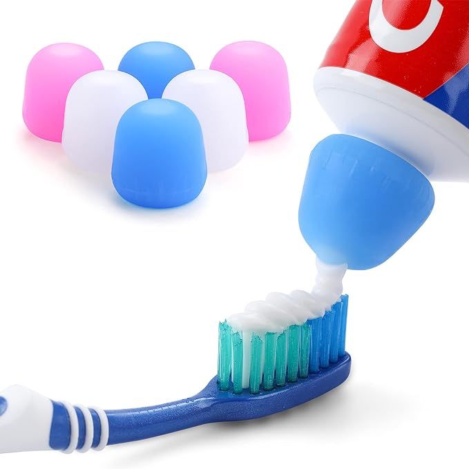 6 Pack Toothpaste Cap, Tnvee Self Closing Toothpaste Squeezer Dispenser for Kids and Adults in Ba... | Amazon (US)